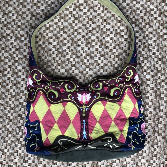 Vintage Embroidered Floral Boho Bag - Picture 1 of 9